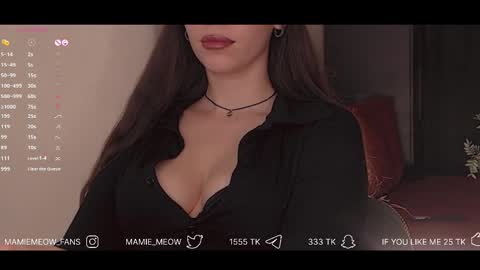 Snapshot of mamiemeow chatting on 02.12.25 Your Miss Alice online show from 02.12.25