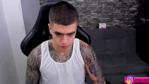 Snapshot of mathew_wolf4 chatting on 10.14.25 Mathew Independent model online show from 10.14.25