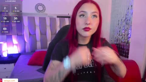 Snapshot of megan_wolf_1 chatting on 02.06.25  Megan  Online 1200am To 600 am Colombian time online show from 02.06.25