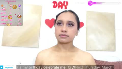 Snapshot of megannrouse_ chatting on 03.01.25 MEGAN online show from 03.01.25