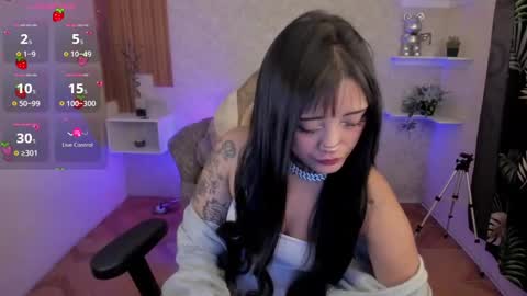 Snapshot of mia_cat05 chatting on 12.15.24 Mia online show from 12.15.24