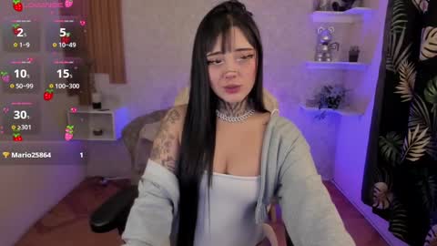 Snapshot of mia_cat05 chatting on 12.29.24 Mia online show from 12.29.24