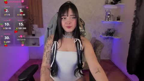 Snapshot of mia_cat05 chatting on 02.19.25 Mia online show from 02.19.25