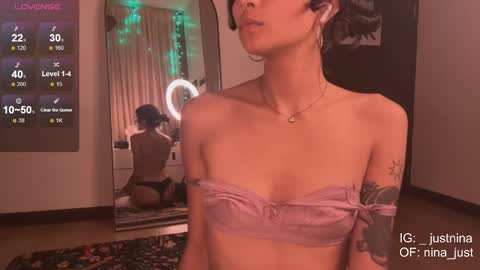 Snapshot of nina_just chatting on 01.05.25 Nina. online show from 01.05.25