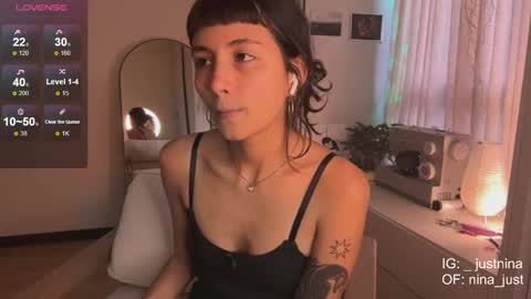 Snapshot of nina_just chatting on 01.08.25 Nina. online show from 01.08.25