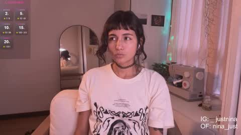 Snapshot of nina_just chatting on 01.21.25 Nina. online show from 01.21.25