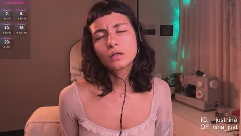 Snapshot of nina_just chatting on 02.22.25 Nina. online show from 02.22.25