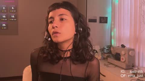 Snapshot of nina_just chatting on 02.23.25 Nina. online show from 02.23.25
