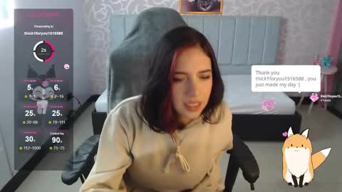 Snapshot of ninfa_ch chatting on 12.29.24 Ninfa  online show from 12.29.24