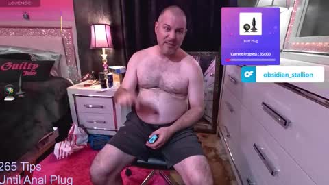 Snapshot of obsidian_stallion chatting on 10.03.25 Obsidian stallion online show from 10.03.25