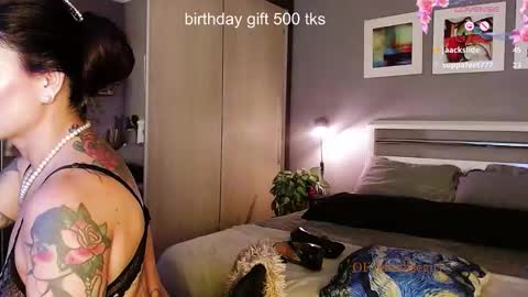 My alter ego Betinna Flowers - a tattooed Miss  -   Are you missing me come in here  -  online show from 01.14.26