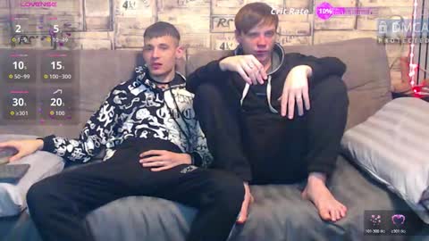 Max tall dark-haired guy with tattoos and Phil blond-haired online show from 03.27.26
