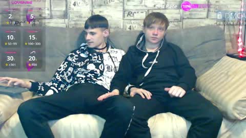Max tall dark-haired guy with tattoos and Phil blond-haired online show from 05.12.26