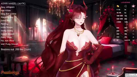 Snapshot of passionyx chatting on 01.31.25 Succubus Nyx online show from 01.31.25