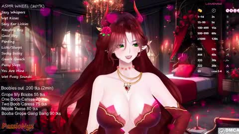 Snapshot of passionyx chatting on 02.15.25 Succubus Nyx online show from 02.15.25