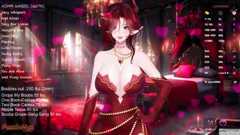 Snapshot of passionyx chatting on 02.16.25 Succubus Nyx online show from 02.16.25