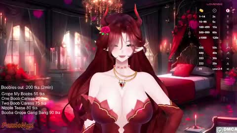 Snapshot of passionyx chatting on 02.18.25 Succubus Nyx online show from 02.18.25