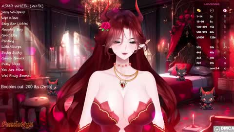 Snapshot of passionyx chatting on 02.21.25 Succubus Nyx online show from 02.21.25