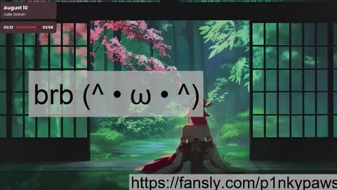 Snapshot of pinkypaws chatting on 02.17.26 miko online show from 02.17.26