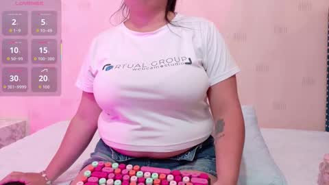 Snapshot of playfulcurvymommy chatting on 10.23.25 Scarlett online show from 10.23.25
