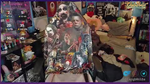 Snapshot of playgh0ul chatting on 10.25.25 playgh0ul Ghoulie online show from 10.25.25
