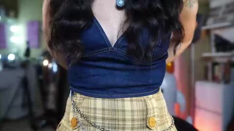 Snapshot of polvodeestrellas_ chatting on 10.23.25  - Help me Reach 100 thumbs up  online show from 10.23.25