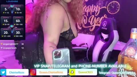 Queen Cherise Roze online show from 01.01.25