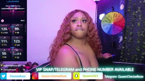 Queen Cherise Roze online show from 01.10.25