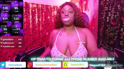 Queen Cherise Roze online show from 03.09.25