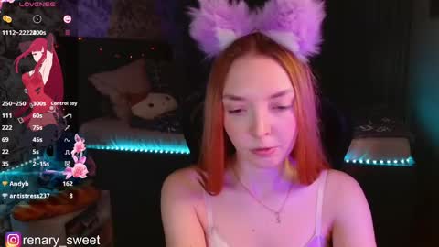 Snapshot of renary_sweet chatting on 12.12.24 Renary online show from 12.12.24