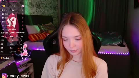 Snapshot of renary_sweet chatting on 01.11.25 Renary online show from 01.11.25