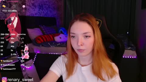 Snapshot of renary_sweet chatting on 01.11.25 Renary online show from 01.11.25