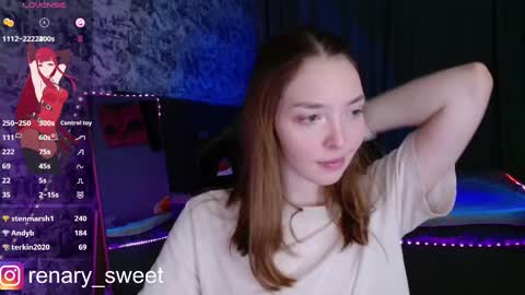 Snapshot of renary_sweet chatting on 02.27.25 Renary online show from 02.27.25