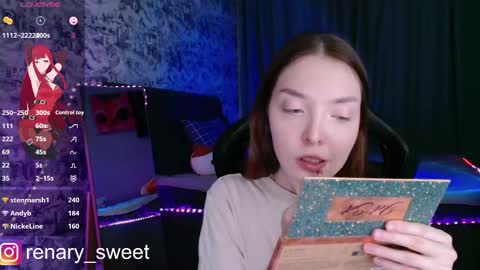 Snapshot of renary_sweet chatting on 02.28.25 Renary online show from 02.28.25