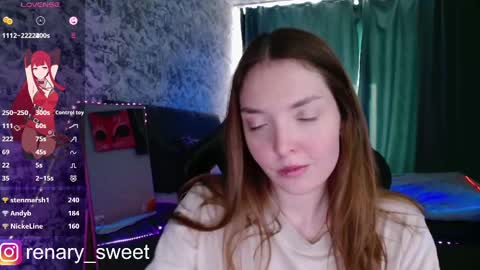 Snapshot of renary_sweet chatting on 02.28.25 Renary online show from 02.28.25