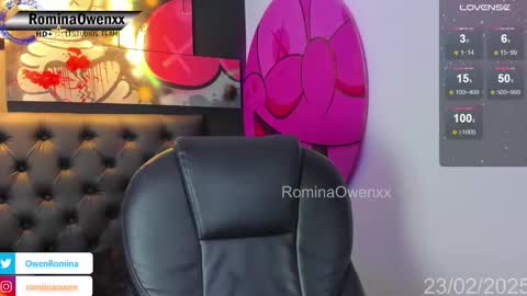 Snapshot of rominaowenxx chatting on 02.23.25 ROMINA OWEN online show from 02.23.25
