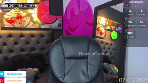 Snapshot of rominaowenxx chatting on 03.07.25 ROMINA OWEN online show from 03.07.25
