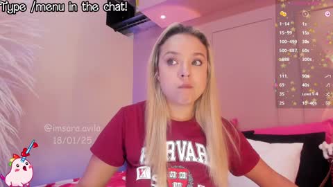 Snapshot of saraavila_ chatting on 01.19.25 SaraAvila  online show from 01.19.25