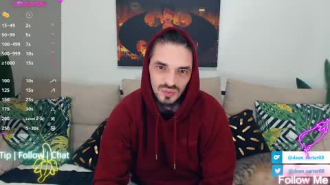 Snapshot of secret_sir chatting on 02.19.25 Dean Carter online show from 02.19.25