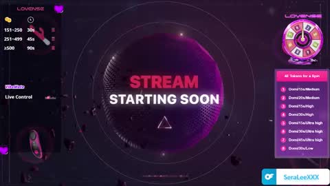 SeraLeeXXX online show from 10.08.25