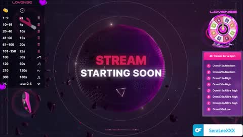 SeraLeeXXX online show from 12.16.25