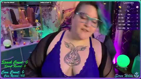 Snapshot of sirenwilde chatting on 06.28.26 Siren Wilde online show from 06.28.26