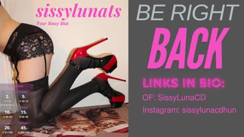 Snapshot of sissylunats chatting on 01.07.25 SissyLunaTS online show from 01.07.25