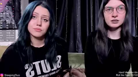 Snapshot of sleepingduo chatting on 02.17.26 Hi We are Iva and Angela Nice to meet u 3 online show from 02.17.26