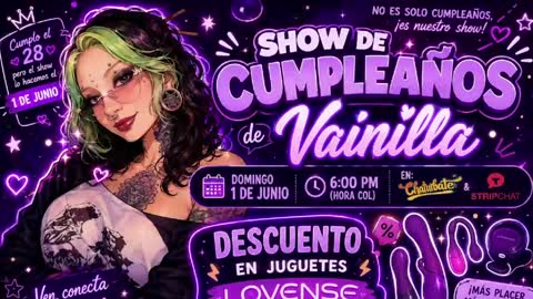 Vainilla Independent model online show from 05.23.26