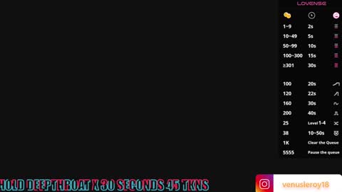 Snapshot of venus_leroy chatting on 01.09.25 Venus online show from 01.09.25
