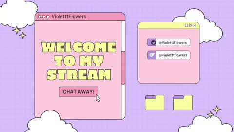 Violet Flowers online show from 07.16.26