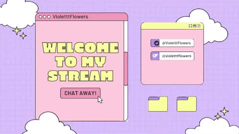 Violet Flowers online show from 07.19.26