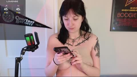 Snapshot of violetwinter666 chatting on 12.04.24 Violet Winter  indie sleaze goth girl next door online show from 12.04.24