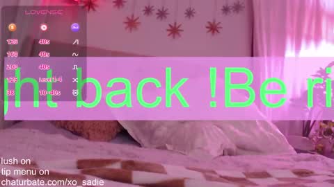 Xo Sadie online show from 03.01.26